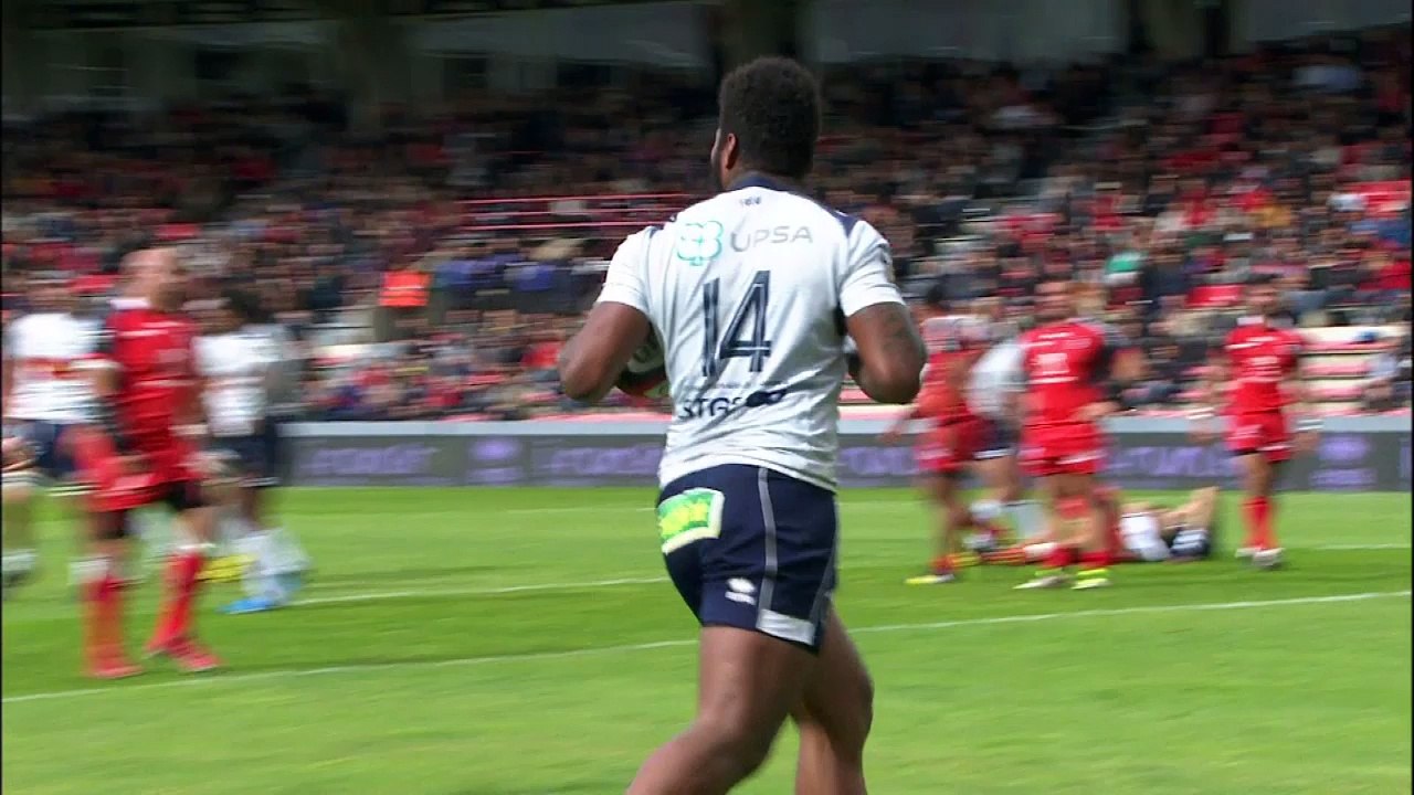 TOP 14 – Toulouse - Agen : 52-19 Essai 2 Gillian GALAN (TLS) – J23 – Saison 2015-2016