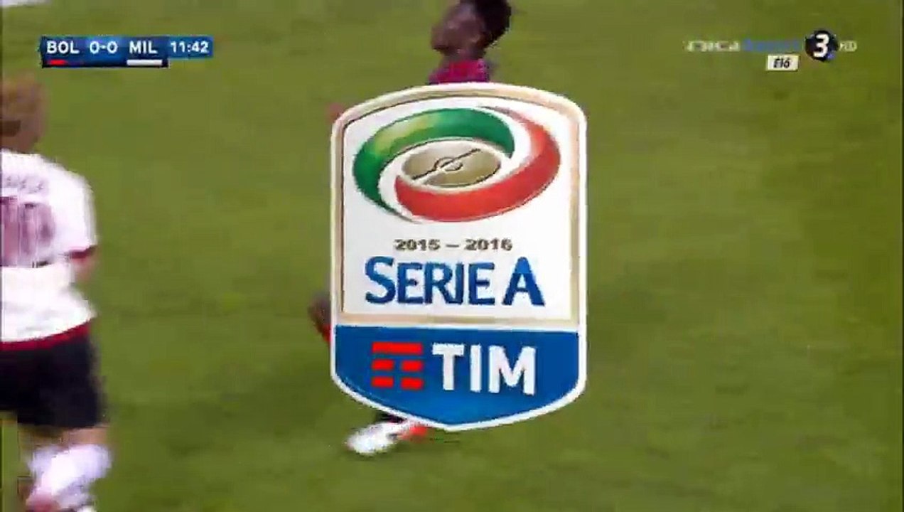 Amadou Diawara Red Card HD - Bologna 0-0 AC Milan - 07-05-2016