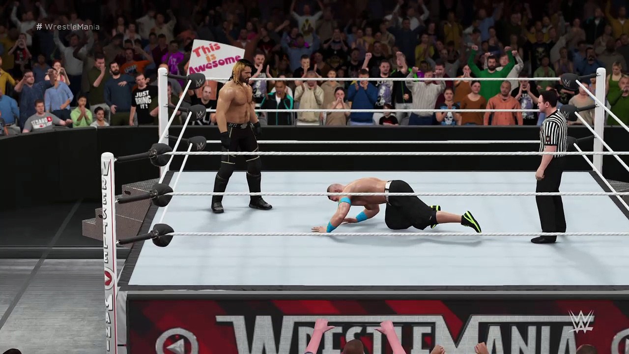 WWE 2K16 John Cena  Vs Seth Rollins For The Wwe World Championship