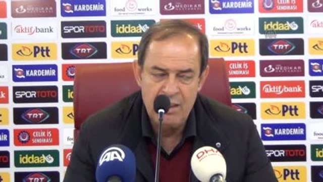 Kardemir Karabükspor Teknik Direktörü İldiz: Futbol Sahada Oynansın