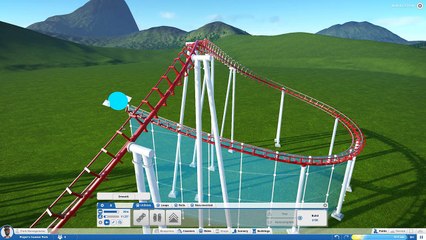 Planet Coaster  Making an corkscrew roll