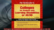 READ book  Colleges for Students with Learning Disabilities or ADHD Full Free