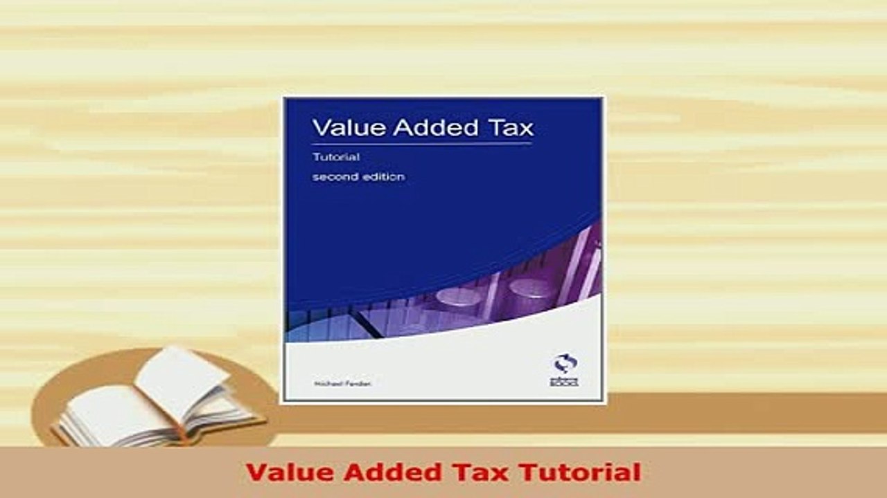PDF  Value Added Tax Tutorial Ebook