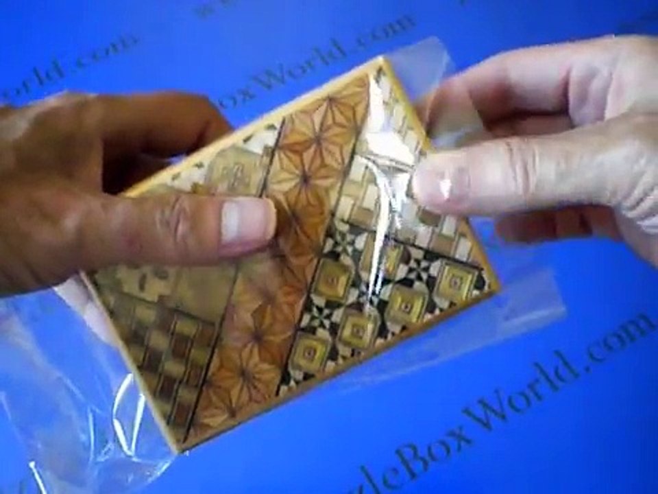 A 4 Sun 12 Step Yosegi Japanese Puzzle Box