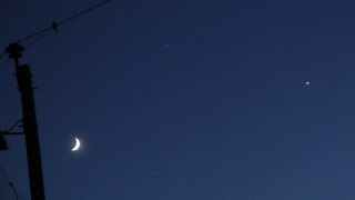 PLANETARY ALIGNMENT MOON, VENUS, JUPITER JUNE 2015