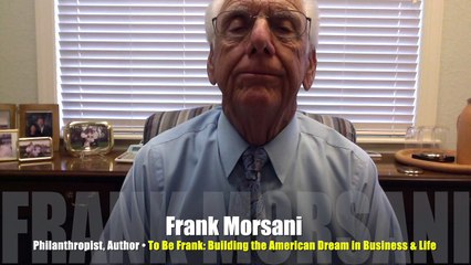 INTERVIEW Frank Morsani, businessman, author, To Be Frank