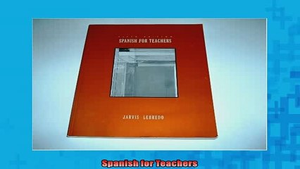 FAVORIT BOOK   Spanish for Teachers  FREE BOOOK ONLINE