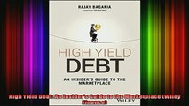 READ book  High Yield Debt An Insiders Guide to the Marketplace Wiley Finance  DOWNLOAD ONLINE