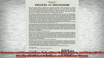 READ book  Success and Succession Unlocking Value Power and Potential in the Professional Services  FREE BOOOK ONLINE