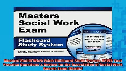 READ book  Masters Social Work Exam Flashcard Study System ASWB Test Practice Questions  Review for Full Ebook Online Free