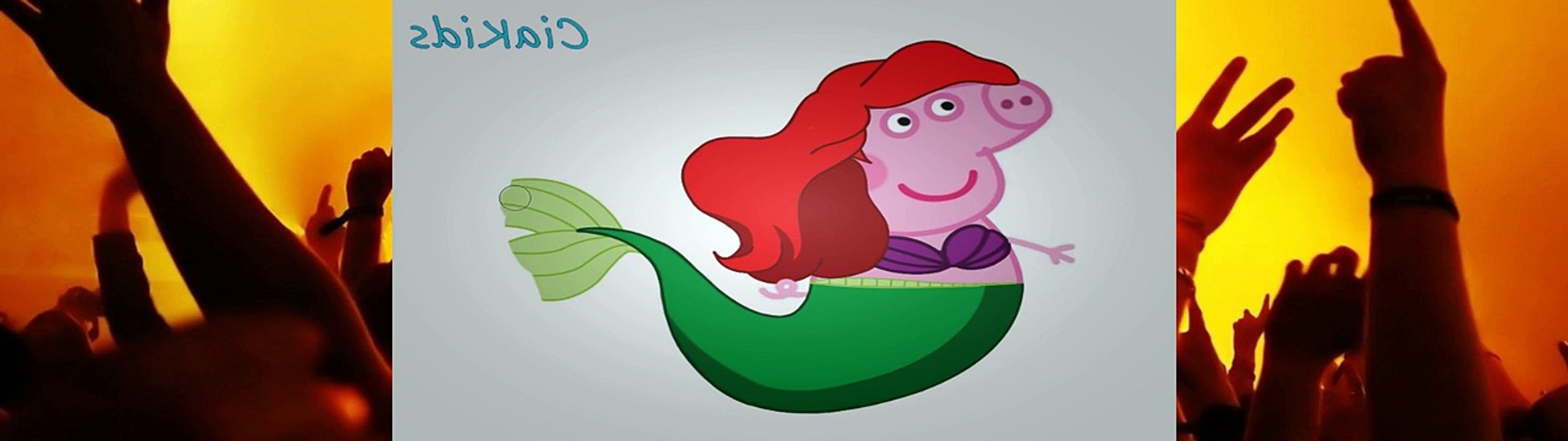Peppa Pig Disney Princess Ariel and Evil Queen Maleficent Malévola - Superhero Fun in Real Life