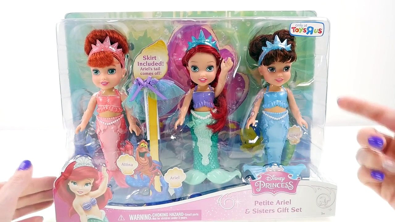 petite ariel and sisters gift set