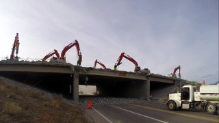 14600 S Bridge demolition time lapse