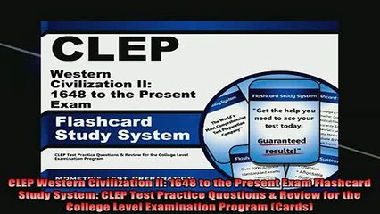 READ book  CLEP Western Civilization II 1648 to the Present Exam Flashcard Study System CLEP Test Full EBook