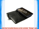 Tuff-Luv Vintage Leather Portefeuille Étui Housse pour Samsung Galaxy Note 5 (Protecteur d'ecran
