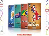 Coque de Stuff4 / Coque pour Sony Xperia T3 / Pack 28pcs / Drapeau Pays Collection