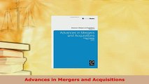 Download  Advances in Mergers and Acquisitions PDF Full Ebook