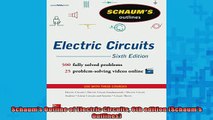 READ book  Schaums Outline of Electric Circuits 6th edition Schaums Outlines Full EBook