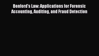 [Read book] Benford's Law: Applications for Forensic Accounting Auditing and Fraud Detection