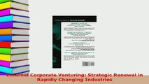 PDF  External Corporate Venturing Strategic Renewal in Rapidly Changing Industries Read Online