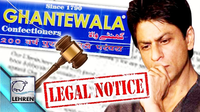 Shahrukh Khan Gets Legal Notice From Sweet Shop Owner
