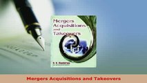 Download  Mergers Acquisitions and Takeovers Free Books