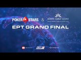 Evento Principal de la Gran Final del EPT, mesa final de poker en vivo (cartas descubiertas)