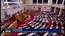 Greek lawmakers pass pension, tax reforms after fiery debate