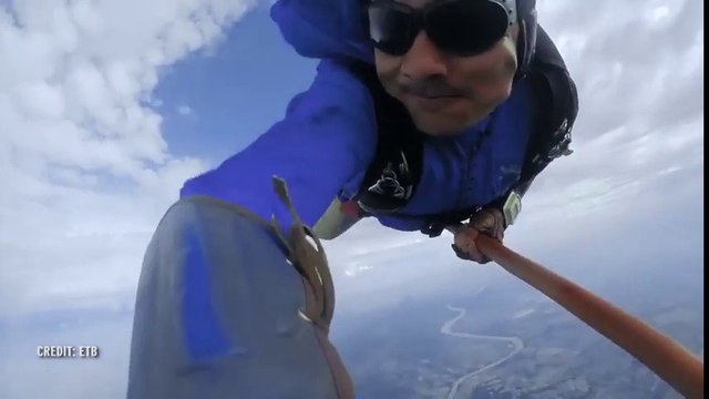 Partie de Quidditch en chute libre par ces parachutistes fous !