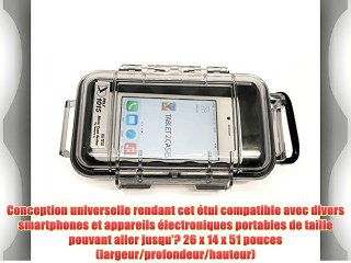 Étui universel pour Karbonn Sparkle V / Titanium Wind W4 Peli / Pelican 1015 Micro Case solide