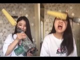 Drill Press Corn Asian Girl Eating Corn with Drill Press 2016
