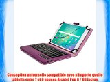 Étui folio universel Cooper Cases(TM) Infinite Executive en violet foncé avec clavier pour