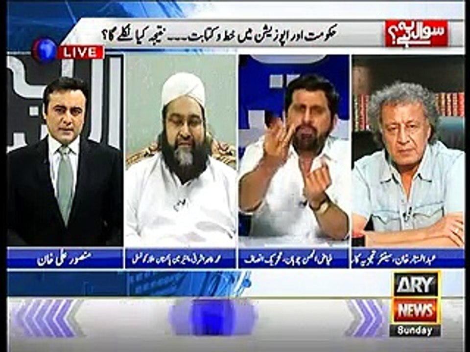 Fayaz Ul Hassan Chohan Warns Sharif Family in Live Show on Personal Attacks