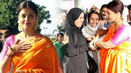 (VIDEO) Aishwarya Rai Leaves For Cannes 2016 In A Saree