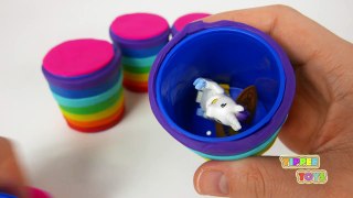 Play Doh Rainbow Surprise Toys for Kids Playdough Video Paw Patrol Hello Kitty Ugglys Pet
