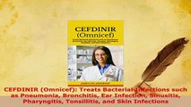 PDF  CEFDINIR Omnicef Treats Bacterial Infections such as Pneumonia Bronchitis Ear Infection Free Books