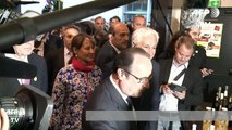 François Hollande inaugure la halle bio de Rungis