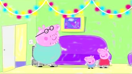 Peppa Pig Geogre and Mummy Pig in the Bedroom Coloring Pages 30 min