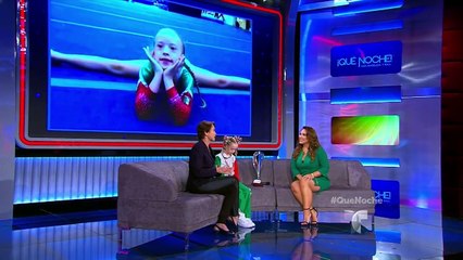 La campeona de gimnasia artística llega a “¡Qué Noche!” | Que Noche | [-T-e-l-e-m-u-n-d-o-]