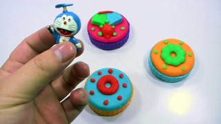 PLAY DOH CIRCLE CAKE!!!- kinder surprise eggs lego peppa pig funny videos