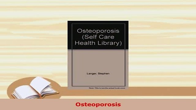 PDF Osteoporosis Free Books