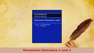 PDF  Movement Disorders 1 and 2 Ebook