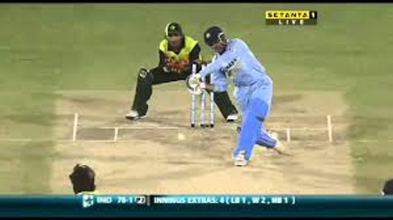 Virender Sehwag's arrogant gun shot SIX_ Massive hit.