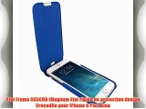 Piel Frama 685COB iMagnum Etui rigide de protection design Crocodile pour iPhone 6 Plus Bleu