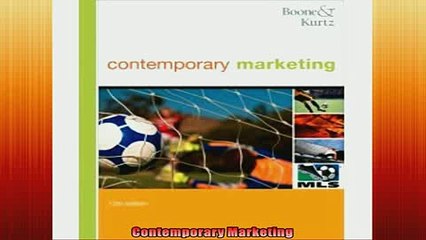 Free PDF Downlaod  Contemporary Marketing  BOOK ONLINE