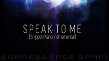 Amy Lee - Speak To Me (Snippet) (Piano Instrumental) _HD 720p_
