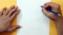 Cómo dibujar a Rebecca Liebre Peppa Pig