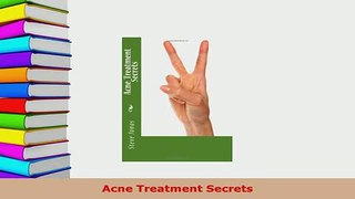 PDF  Acne Treatment Secrets Ebook