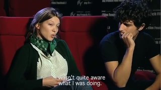 Myfrenchfilmfestival.com 2012 Interview Louis Garrel & Léa Seydoux Petit Tailleur