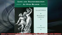 READ book  Love  Transformation an Ovid Reader English and Latin Edition Full Free